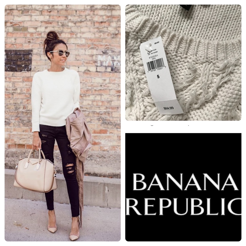 Banana Republic Fringe Sweater